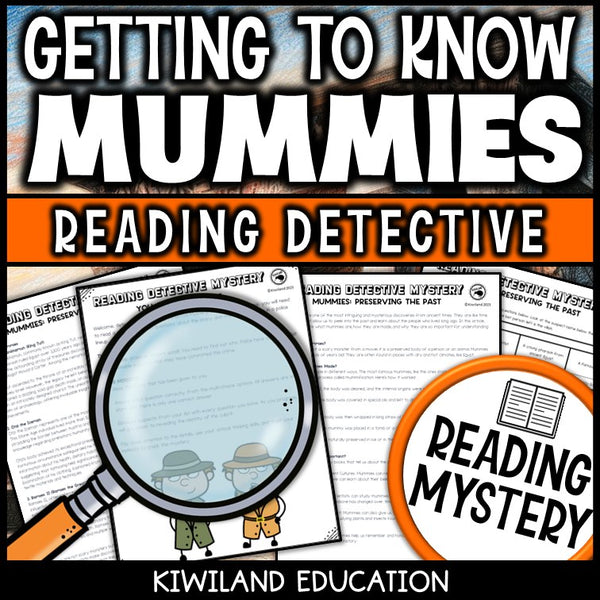 Nonfiction mummies reading comprehension passage for grades 3-6
