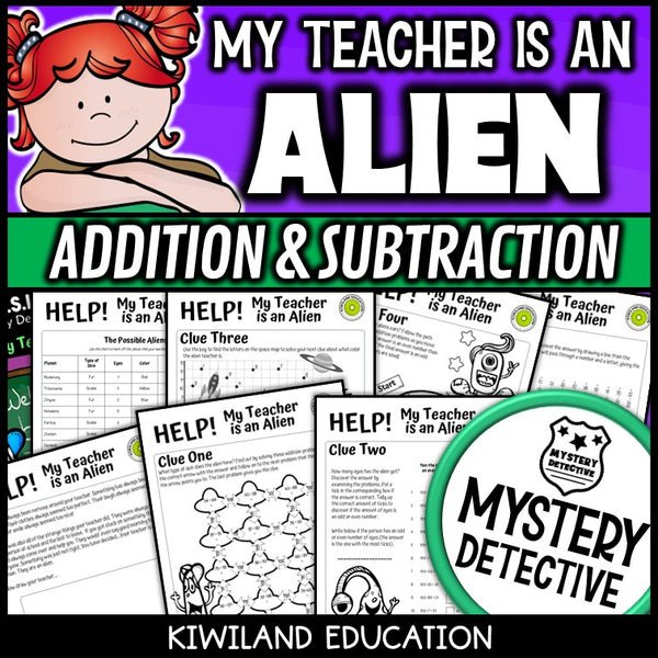 My teacher is an alien CSI mystery detective back-to-school grades 3-4