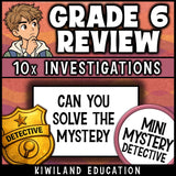 Mystery detective 6th grade back-to-school math activity