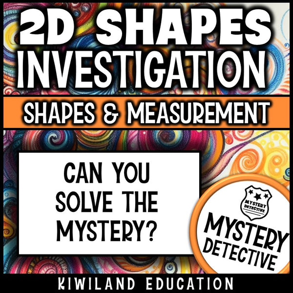 No prep 2D shape investigation answer keys included 2nd 3rd grade