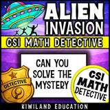No-prep Alien Invasion addition and subtraction answer key, Grades 2-3