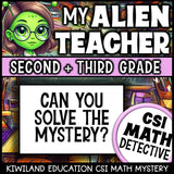 No-prep back-to-school alien math mystery with answer key
