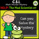 No-prep Mad Scientist x2 x5 multiplication and division answer key