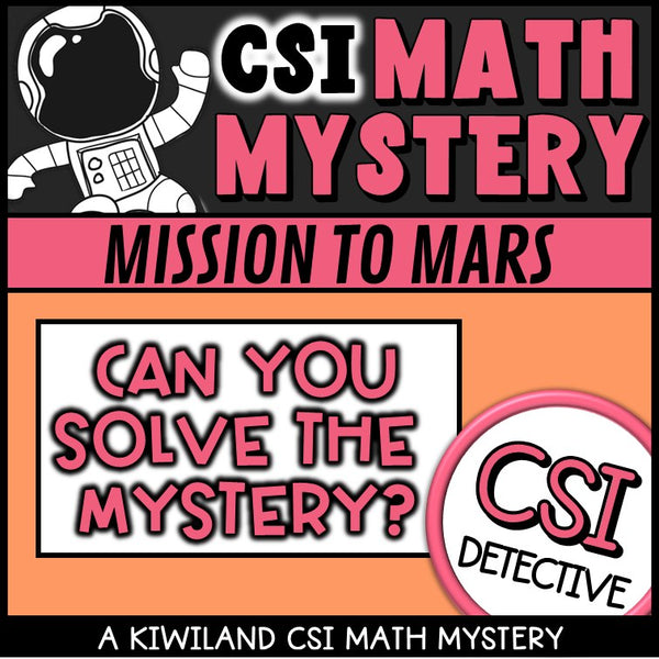 No-prep Mission to Mars math mystery multiplication and division answer key