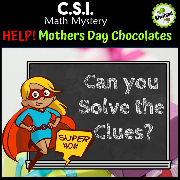 No-prep Mother's Day Missing Chocolates math mystery - can you solve it