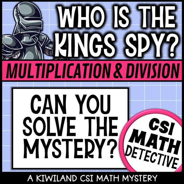 No-prep multiplication and division math mystery answer key for upper elementary