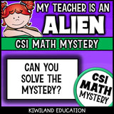 No-prep My Teacher is an Alien addition and subtraction answer key