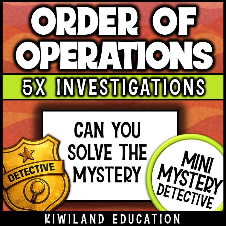 No-prep order of operations intro activity math centers printable