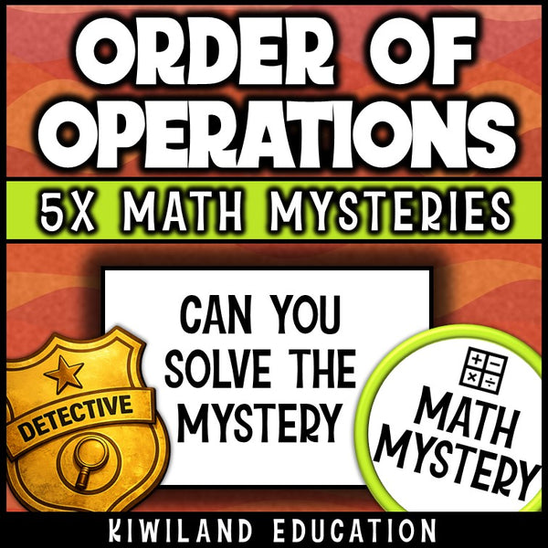 No-prep order of operations intro activity for math centers, printable