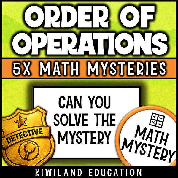 No-prep PEMDAS worksheets with exponents for math centers