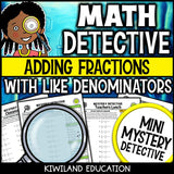No-prep printable adding fractions practice pages