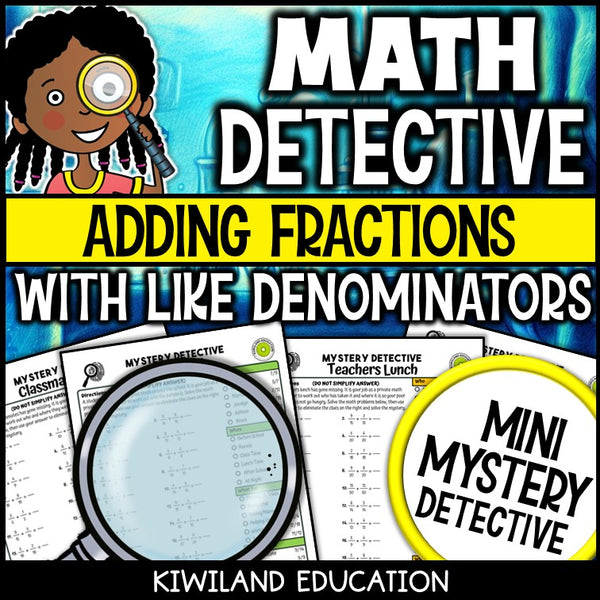 No-prep printable adding fractions practice pages