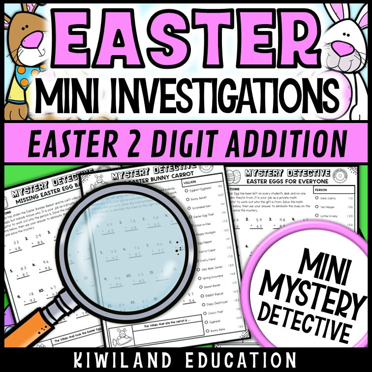 No-prep printable april double digit pages with answer keys