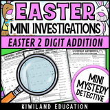 No-prep printable april double digit pages with answer keys