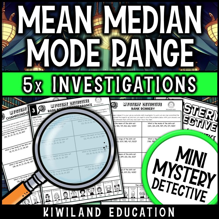 No-prep printable detective puzzle pages