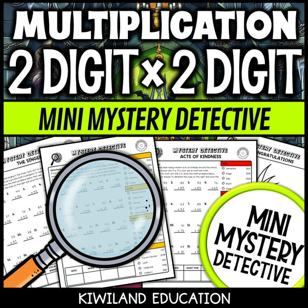 No-prep printable double digit multiplication practice