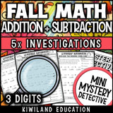 No-prep printable fall worksheets grade 3