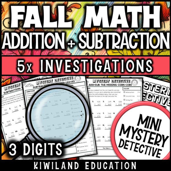 No-prep printable fall worksheets grade 3