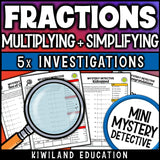No-prep printable fraction pages with answer keys