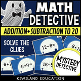No prep printable Halloween math activity grade 1