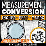 No-prep printable measurement conversion pages answer keys