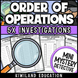 No-prep printable order of operations activity