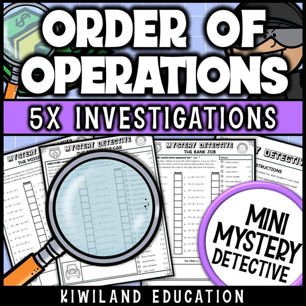 No-prep printable order of operations activity