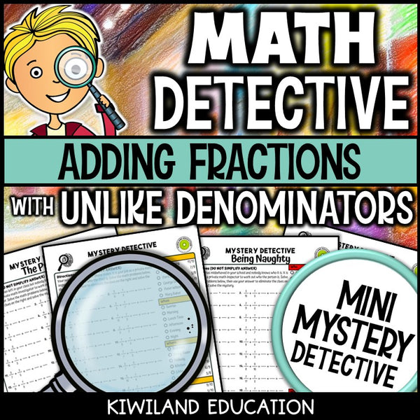 No-prep printable unlike denominator fraction practice