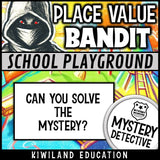 No-prep school playground bandit answer key place value grades 2-4