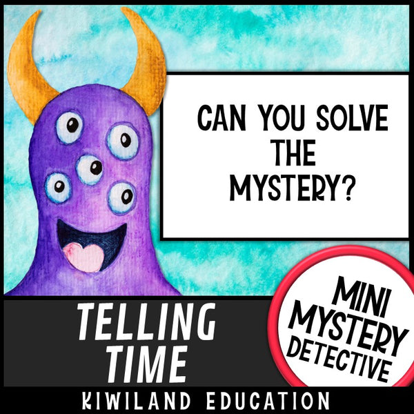 No-prep telling time activities five printable case files