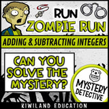 No-prep zombie integers answer key suspect elimination activity