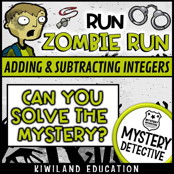 No-prep zombie integers answer key suspect elimination activity