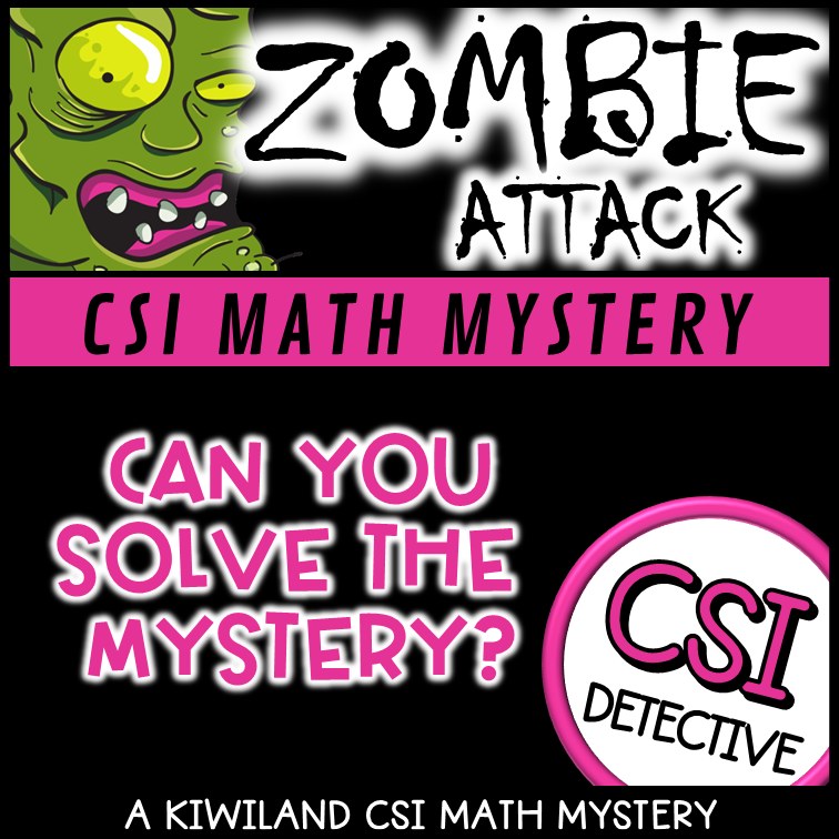 No-prep zombie math mystery multiplication and division answer key