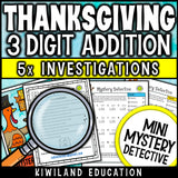 November adding three digit numbers practice