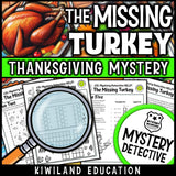 November thanksgiving activity mystery detective suspect elimination
