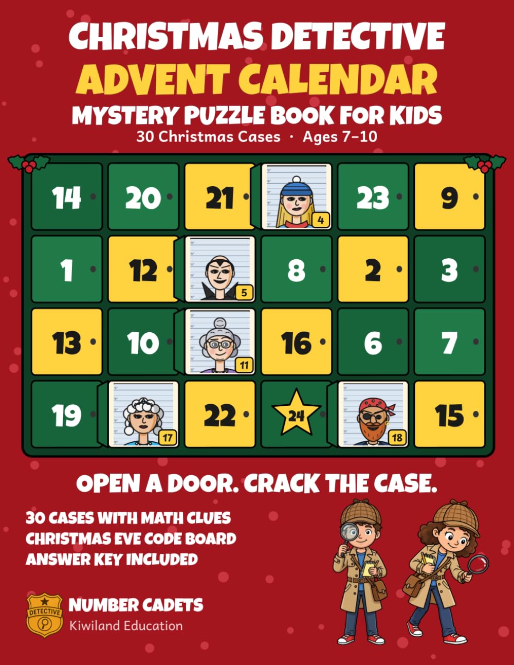 Christmas Detective Advent Calendar Puzzle Book cover