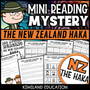 New Zealand haka reading mystery comprehension activity cover for grades 3-6