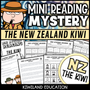 New Zealand kiwi reading mystery comprehension activity cover for grades 3-6