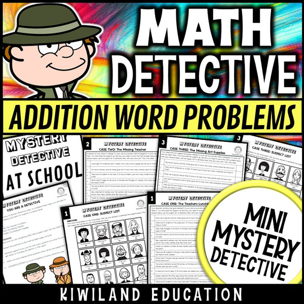 One step addition word problems within 100 worksheets