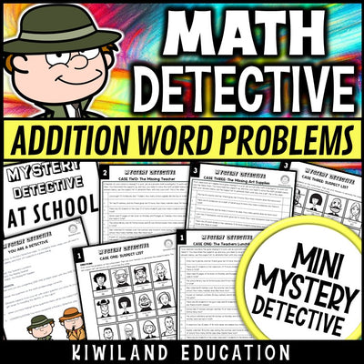 One step addition word problems within 100 worksheets