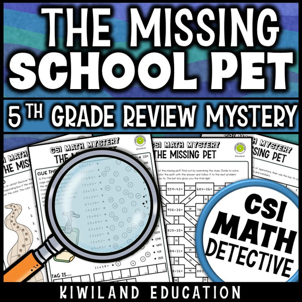 Order of operations, 2-digit multiplication and long division worksheets for 5th grade math