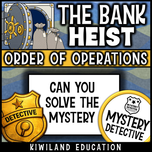 Order of operations CSI math detective no prep review centers early finishers