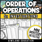 Order of operations pemdas worksheets grades 3-8