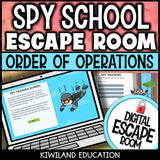 Order of Operations Digital Escape Room | Math Activity | Grades 4–7