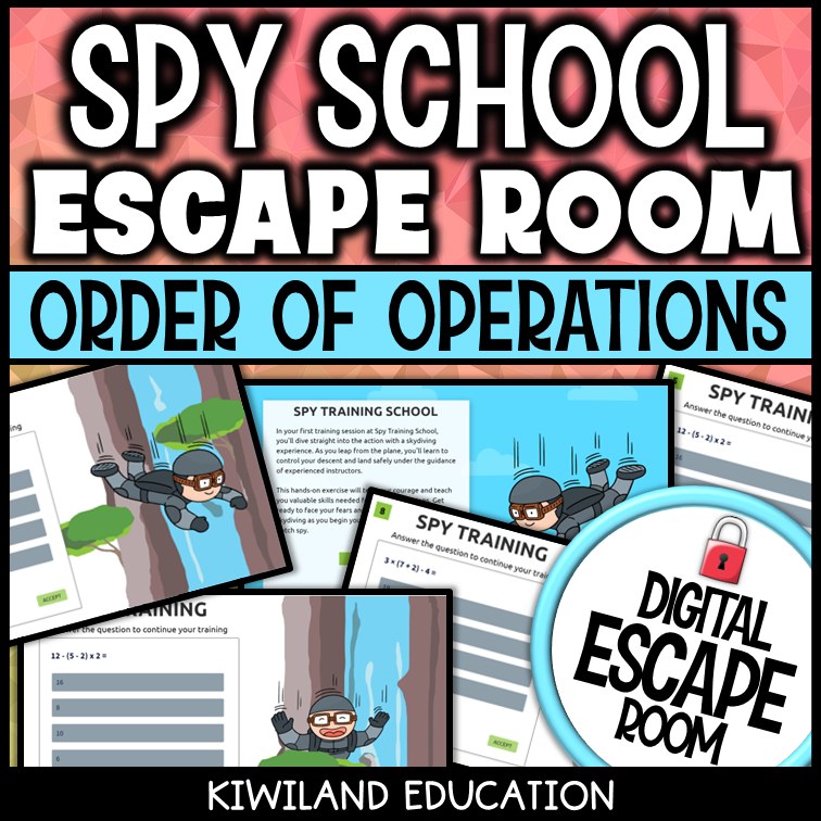 Order of Operations Digital Escape Room | Math Activity | Grades 4–7