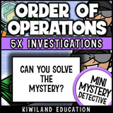 Order of operations sub plans early finishers