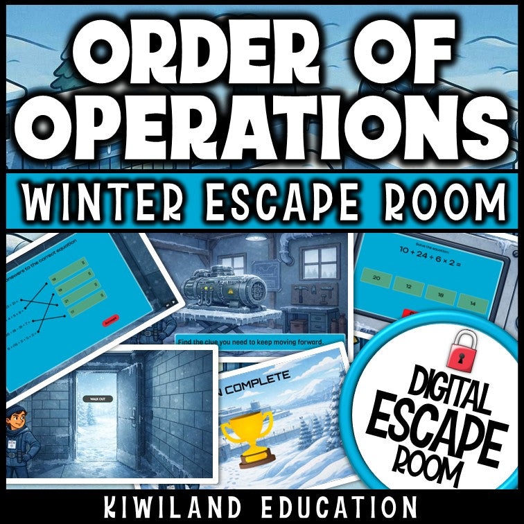 Self-checking order of operations math challenge for grades 4 to 8