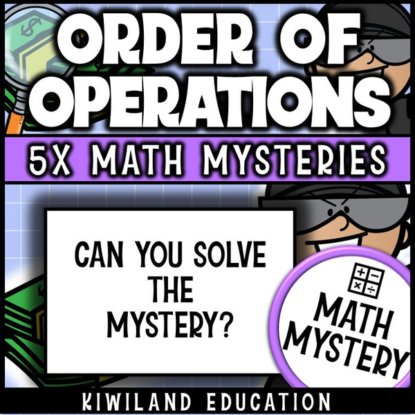 Can you solve the mystery - order of operations with exponents worksheets