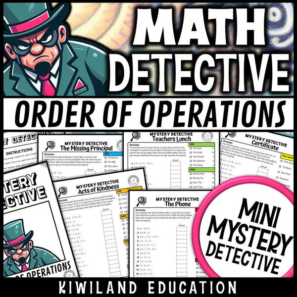 Order of operations without exponents worksheets grade 4-5