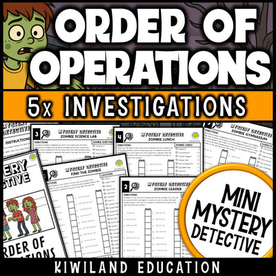Order of operations worksheets grade 5 halloween